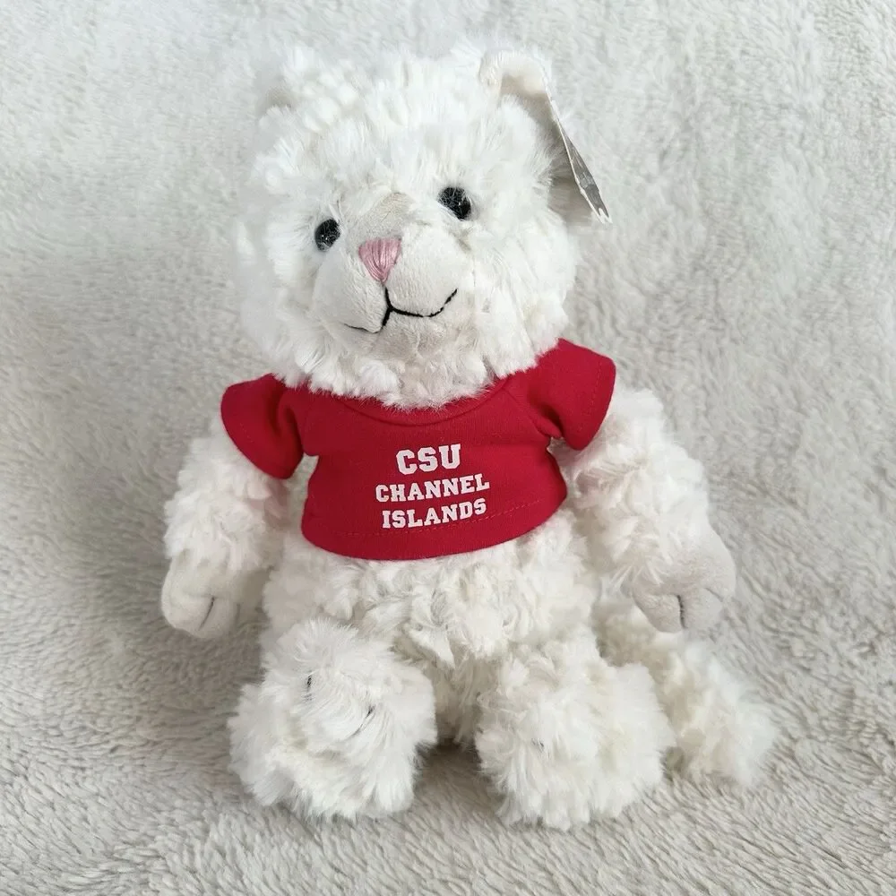 CSU Channel Islands White Kitty Cat Plush Chelsea Teddy Bear Co Stuffed Toy
